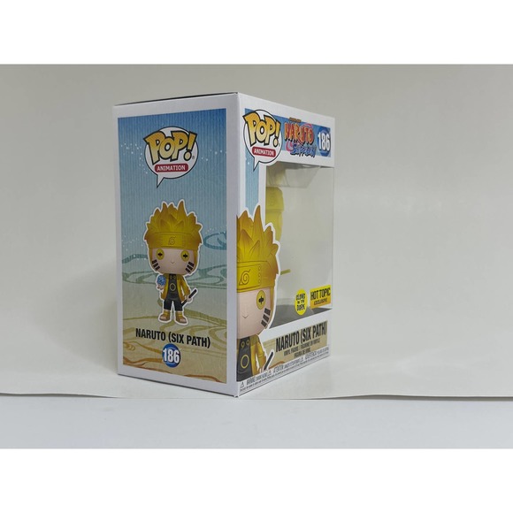 Funko Pop 186 Naruto Six Path Glow in the Dark Hot Topic Exclusive - Picture 8 of 14
